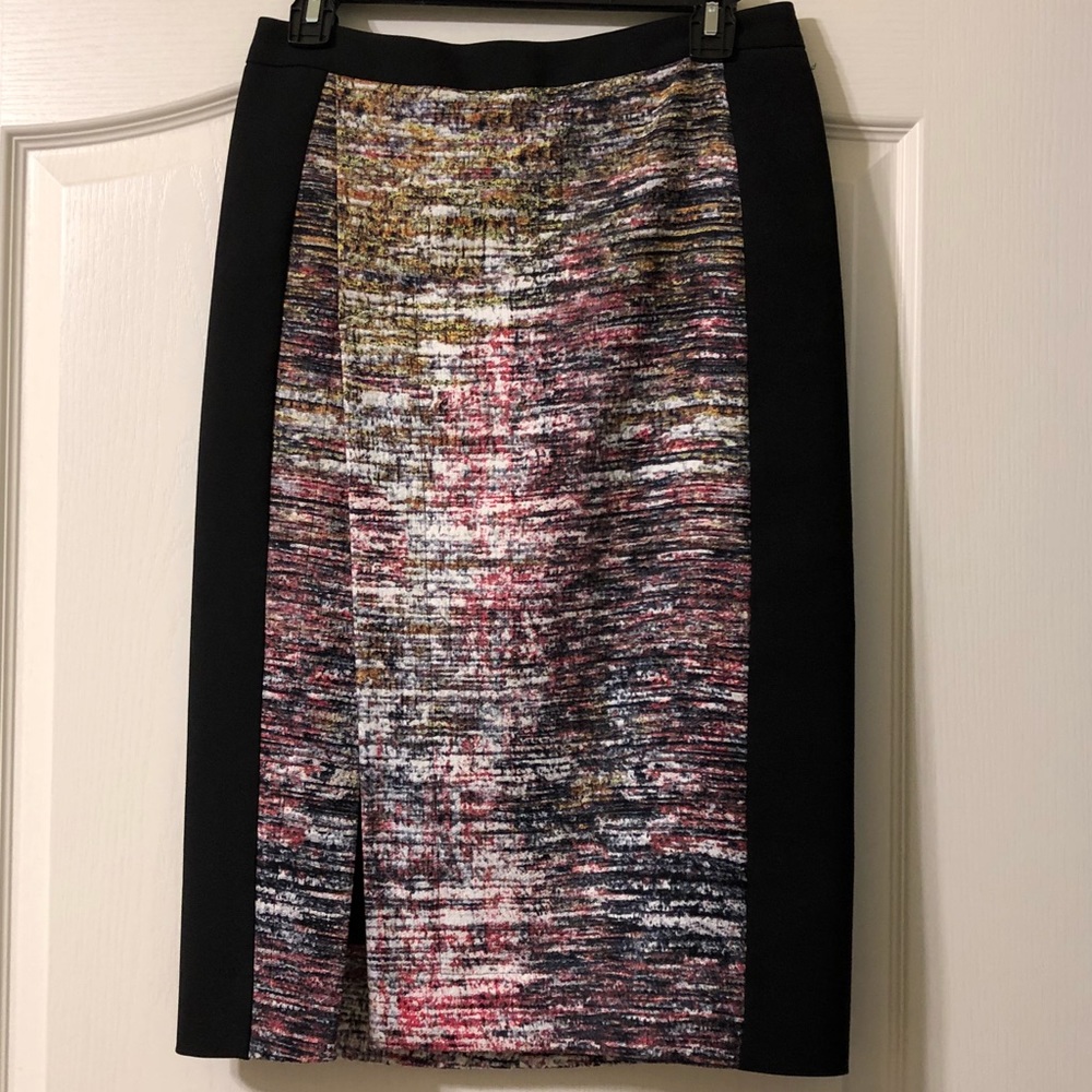 BCBGMaxAzria double layer pencil skirt with slit